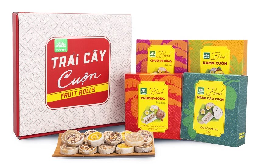 Trái cây cuộn 4 hộp 140g